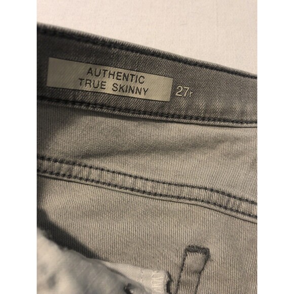 Gap Women's Denim Gray Stretch Authentic True Skinny Jeans Size 27 X 30 - Picture 4 of 9